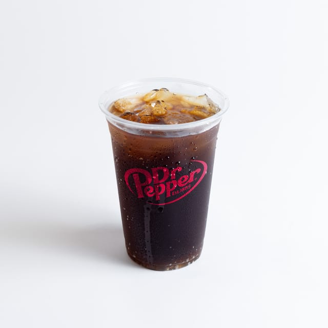 Can of Dr. Pepper.