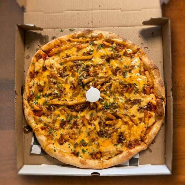 LG French Fry Pizza.