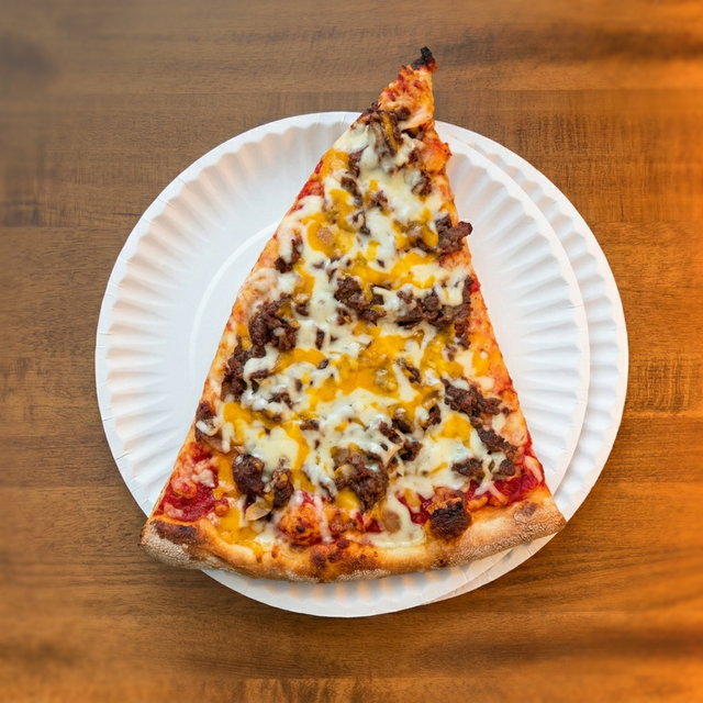 Philly Cheese Steak Slice.
