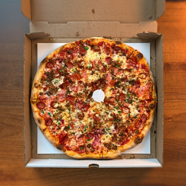 LG Meat Lovers Pizza.
